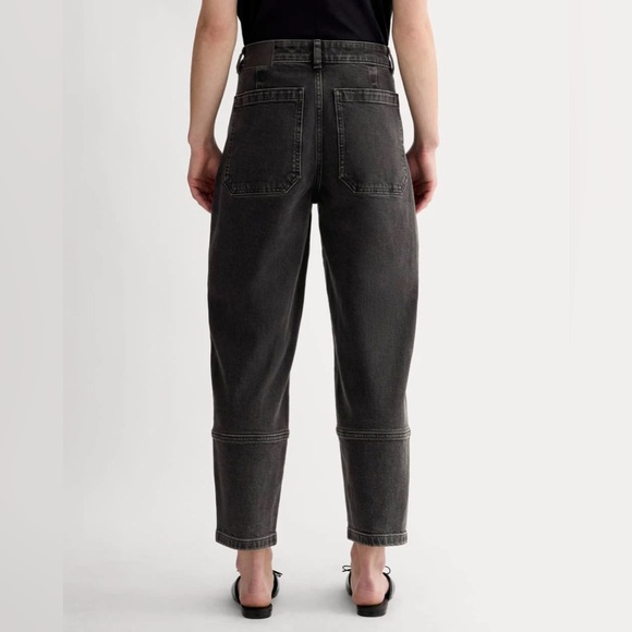 Everlane NWT Washed Black Utility Barrel Jeans (Size 26 Regular) - Picture 4 of 8